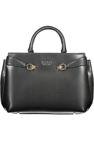 Guess Tassen, Dames, Zwart, ONE Size, Zwarte Polyethyleen Dames Handtas