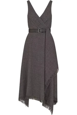 Dior Kleedjes, Dames, Grijs, M, Elegante Zwarte Avondjurk