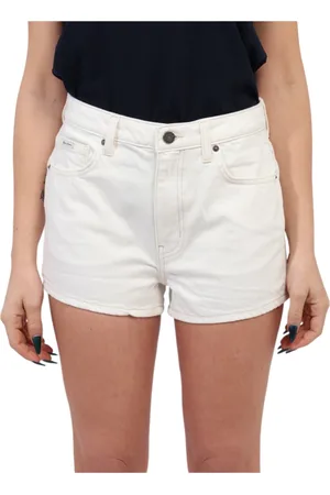 Guess Korte broeken, Dames, Wit, W30, Katoen, Biologisch katoenen dames shorts