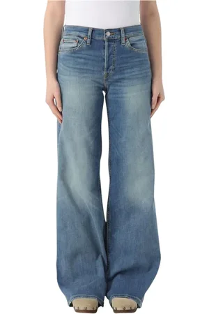 RE/DONE Jeans, Dames, Blauw, W26, Katoen, Klassieke Flare Jeans voor Vrouwen