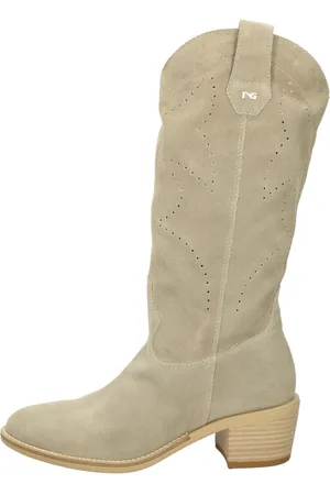 Nero Giardini Schoenen, Dames, , 39 EU, Leer, Italiaanse Leren Western Stijl Laarzen