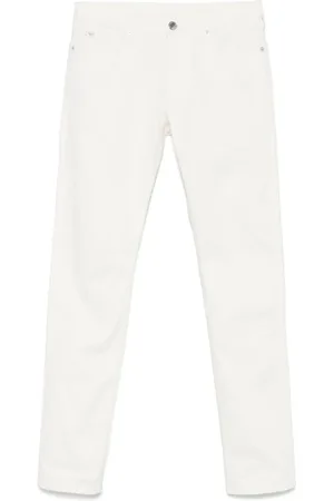 Emporio Armani Jeans, Heren, Wit, W38, Stijlvolle Zakbroek