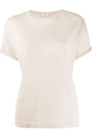 Brunello Cucinelli Truien, Dames, , S, Kasjmier, Kasjmiermix Boothals Gebreide Top