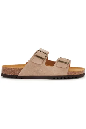 Scholl Schoenen, Heren, , 46 EU, Suède, Suède sandaal met verstelbare gesp