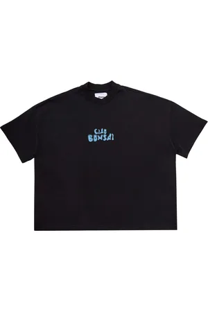 BONSAI Tops, Heren, Zwart, M, Ciao Oversize Fit Zwarte T-Shirt