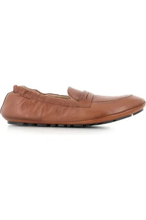 Alexander Hotto Schoenen, Dames, Bruin, 38 1/2 EU, Leer, Bruine leren mocassin schoen