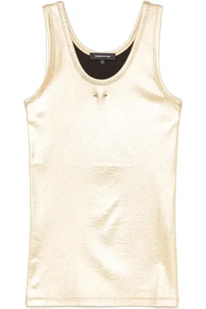BARBARA BUI Tops, Dames, Geel, S, Geribbeld Hemdje
