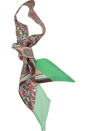 Etro Accessoires, Dames, Veelkleurig, ONE Size, Zijden Paisley Patroon Sjaal