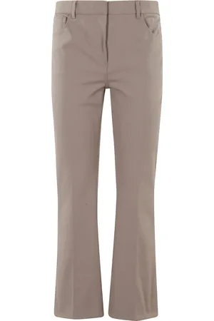 THEORY Broeken, Dames, Bruin, M, Hoge Taille Kick Broek in Walnoot