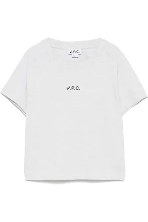 A.P.C. Tops, Dames, Grijs, XS, Wol, Wolken T-shirt voor een stijlvolle look