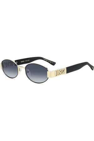 Dsquared2 Accessoires, Heren, Geel, 53 MM, Stijlvolle zonnebril in zwarte tint