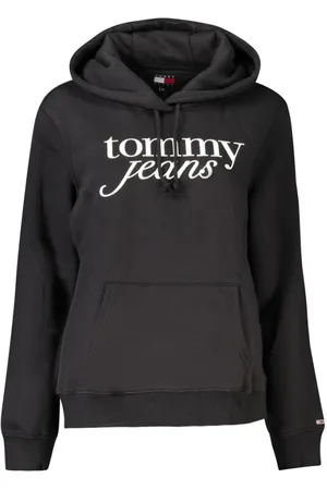 Tommy Hilfiger Sweatshirts & Hoodies, Dames, Zwart, S, Katoen, Zwarte Dames Hoodie Sweater
