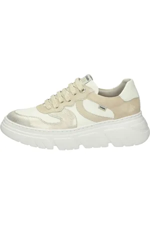 CallagHan Schoenen, Dames, Wit, 38 EU, Witte Leren Lage Sneakers