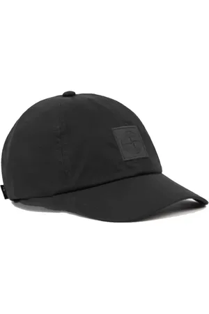Stone Island Accessoires, Heren, Zwart, ONE Size, Katoen, Weerbestendige katoenen canvaspet