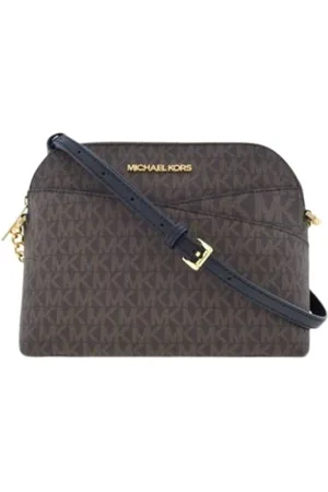 Michael Kors Tassen, Dames, Bruin, ONE Size, Bruine Dome Jet Set Crossbody Tas
