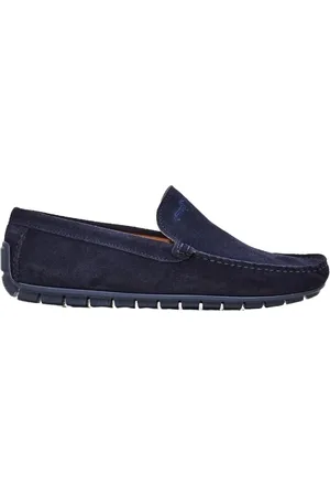 HARMONT&BLAINE Schoenen, Heren, Blauw, 44 EU, Suède, Stijlvolle Loafers voor Mannen