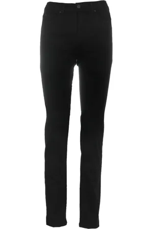 C.ro Broeken, Dames, Zwart, 6Xl, Katoen, Magic Fit Slim Zwarte Broek