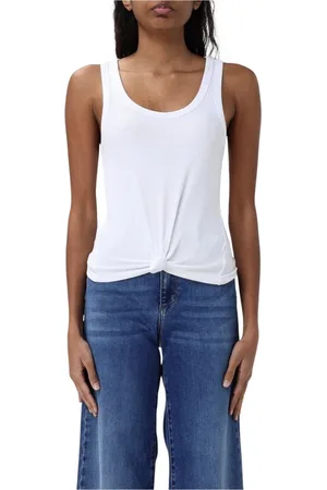 Michael Kors Tops, Dames, Wit, S, Geribbelde Tanktop