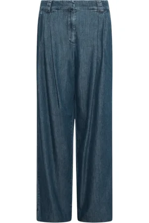 MARELLA Jeans, Dames, Blauw, M, Denim, Blauwe Wide Leg Denim Jeans