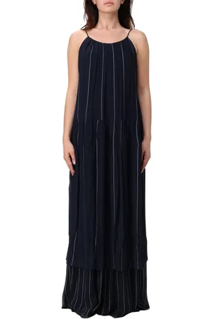 HUGO BOSS Kleedjes, Dames, Zwart, XS, Stijlvolle Midi Jurk voor Vrouwen