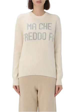 MC2 SAINT BARTH Truien, Dames, , L, Kasjmier, Kleurrijke Cashmere Pullover Sweater