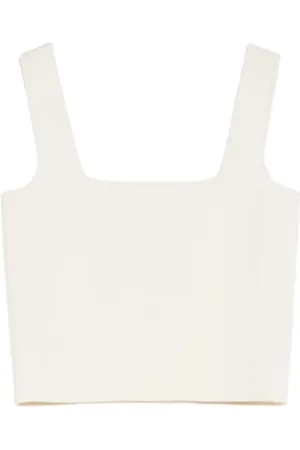 Max Mara Tops, Dames, , XS, Jacquard Crop Top