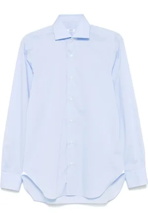 BARBA Overhemden, Heren, Blauw, 3Xl, Katoen, Klassiek katoenen overhemd gemaakt in Italië