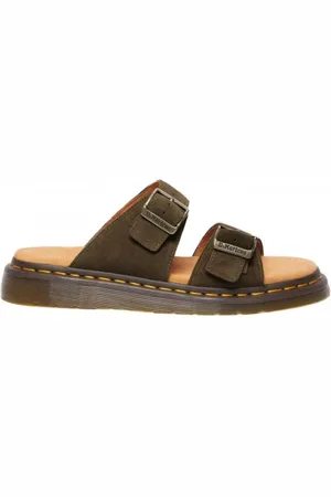 Dr. Martens Schoenen, Heren, Groen, 41 EU, Leer, Suede Sandalen Brox Olive