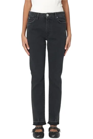 Pinko Jeans, Dames, Zwart, W29, Zwarte Distressed Skinny Jeans