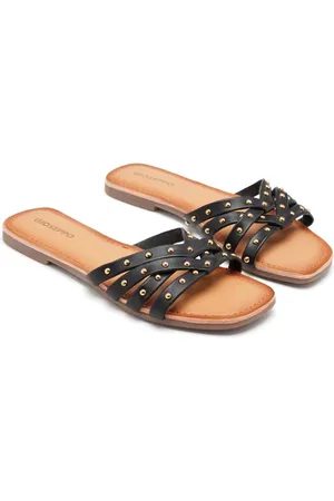Gioseppo Schoenen, Dames, Zwart, 40 EU, Studded Leather Sandal