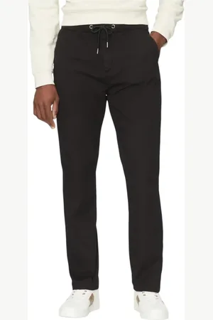 Guess Broeken, Heren, Zwart, W30, Heren Zwarte Broek Stijlvol Comfort