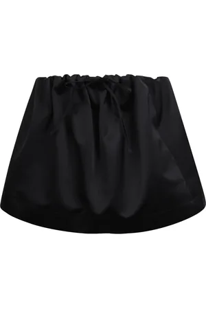 Nº21 Rokken, Dames, Zwart, L, Polyester, Strapless Taffeta Crop Top met Strik