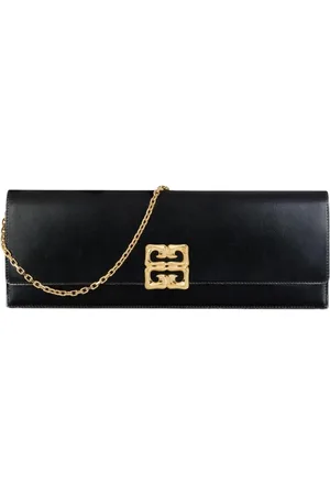 Givenchy Tassen, Dames, Zwart, ONE Size, Elegante Zwarte Clutch Tas Kettingband
