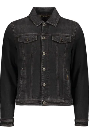 MOORER Jassen, Heren, Zwart, 3Xl, Denim, Denim Goose Down Padded Jacket