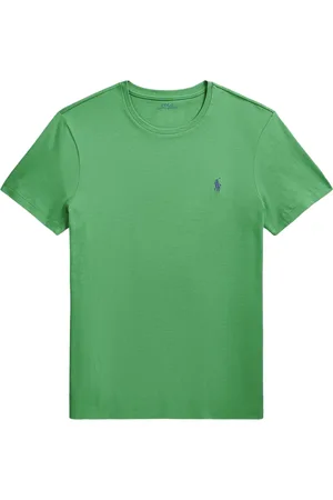 Ralph Lauren Tops, Heren, Groen, M, Katoen, Stijlvolle T-shirts en Polos Collectie