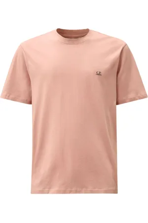 C.P. Company Tops, Heren, Roze, L, Katoen, Jersey Back Goggle T-Shirt Misty Rose