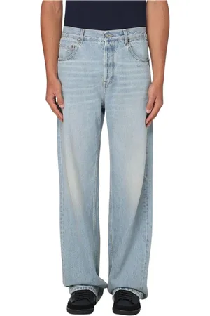 Saint Laurent Jeans, Heren, Blauw, W32, Blauwe Slim-Fit Jeans