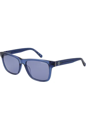 GANT Accessoires, unisex, Blauw, ONE Size, Blauwe Vierkante Zonnebril voor Mannen