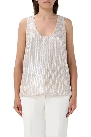 Twin-Set Tops, Dames, , M, Champagne Elegant Top
