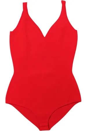 Alexander McQueen Tops, Dames, Rood, XL, Katoen, Koraal V-hals Gebreide Top