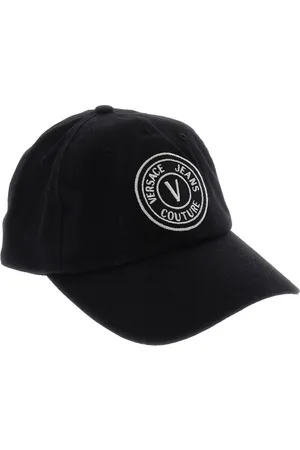 VERSACE Accessoires, Heren, Zwart, ONE Size, Verhoog je stijl met deze trendy pet