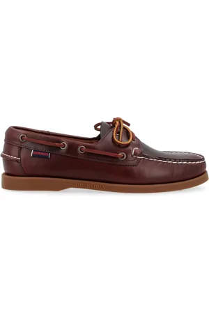 SEBAGO Schoenen, Heren, Bruin, 45 EU, Gewaxte Docksides Portland Bootschoenen
