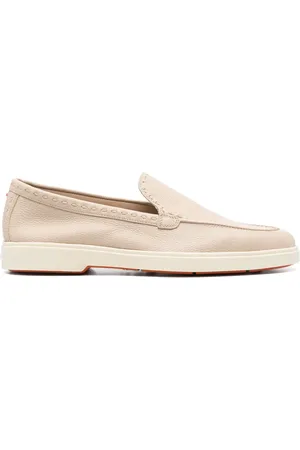 santoni Schoenen, Dames, , 40 EU, Leer, Italiaanse leren loafers voor heren
