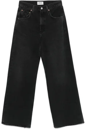 Citizens of Humanity Jeans, Dames, Zwart, W28, Katoen, Zwarte High-Rise Straight Leg Jeans