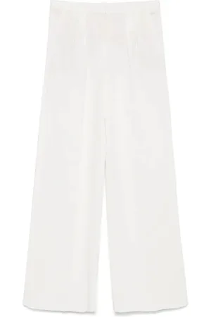 BARBARA BUI Broeken, Dames, Wit, S, Geplooide broek voor een nette uitstraling