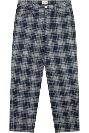Arte Antwerp Broeken, Heren, Veelkleurig, W30, Katoen, Geruite katoenen broek Casual stijl