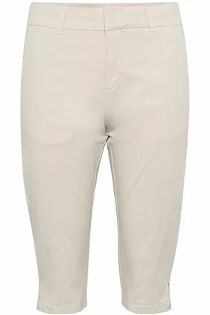 Part Two Broeken, Dames, , S, Katoen, Franse Eik Capri Broek Slim Fit