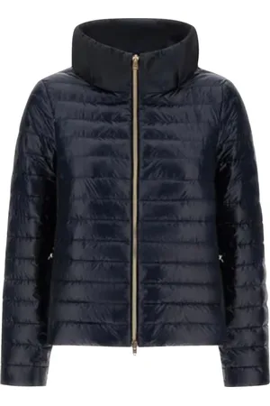 HERNO Jassen, Dames, Blauw, L, Nylon, Ultralight Nylon en Taffeta Jas