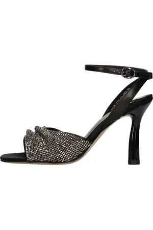 Emanuélle vee Schoenen, Dames, Zwart, 37 EU, Leer, Sandalen Zwart