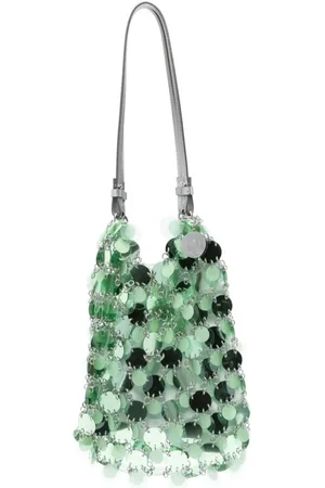 Paco rabanne Tassen, Dames, Groen, ONE Size, Stijlvolle Schoudertassen voor Jou